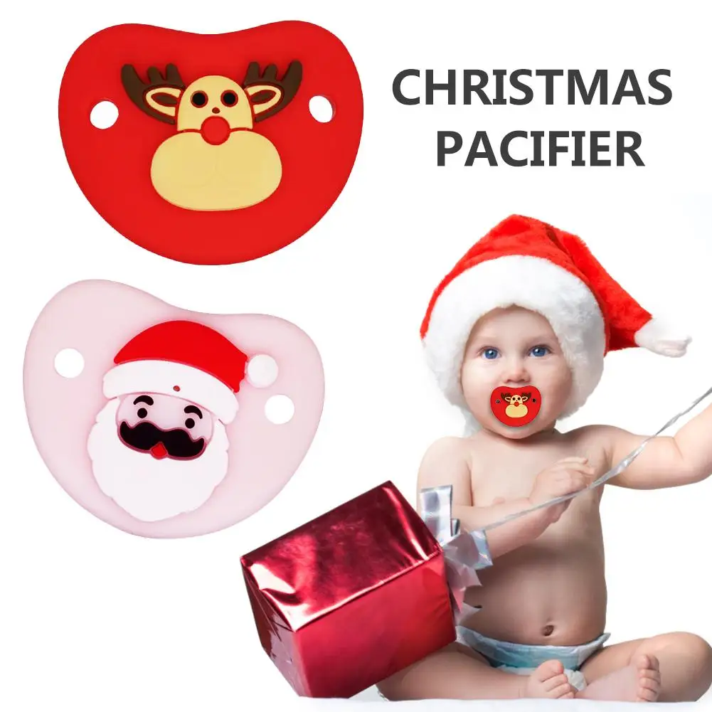 

Silicone Newborn Pacifier Kid Baby Orthodontic Dummy Pacifier Teat Nipple Soother Food Grade Silicone Baby Nipple Christmas Gift