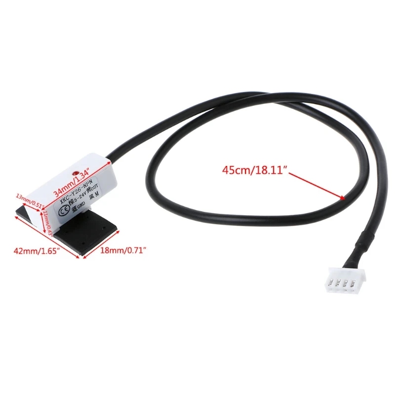 

Non-contact Water Liquid Level Sensor Switch Detector for Pipe Tank DC5-24V NPN 40JE