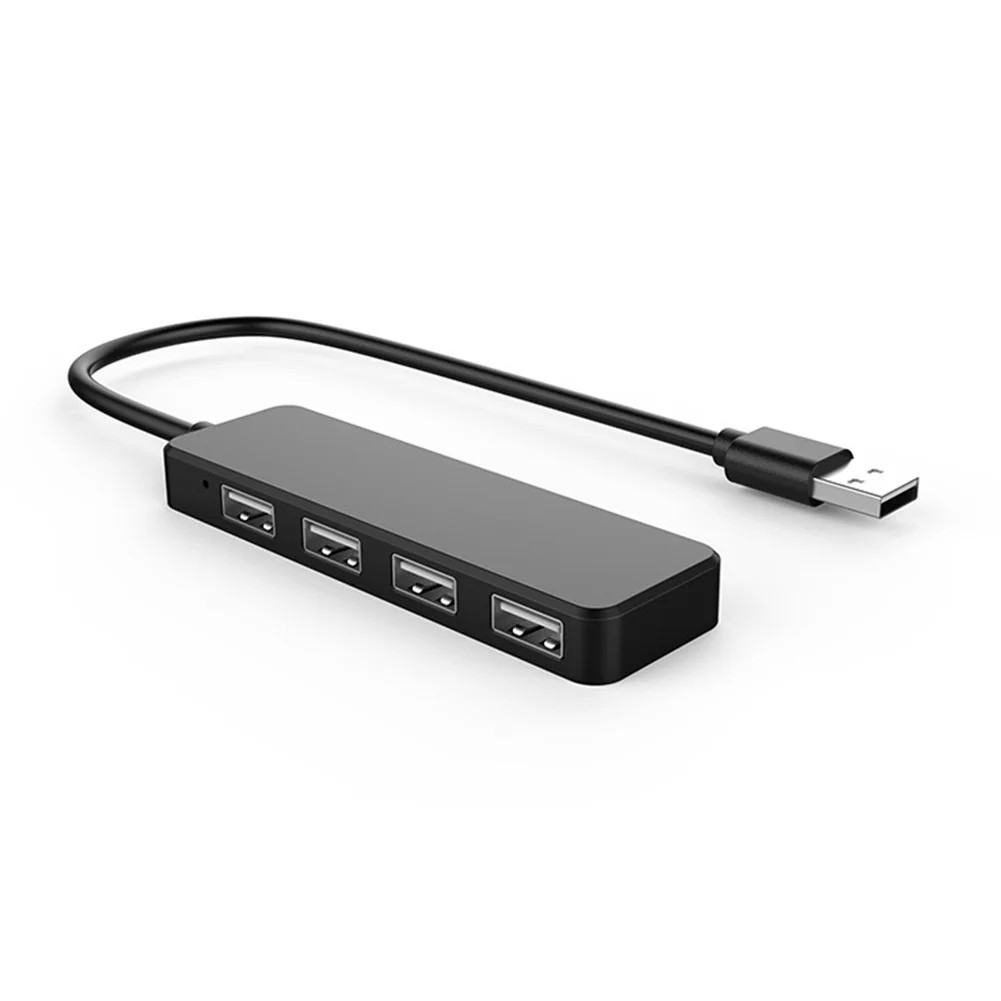 2,0 Ультра тонкий Настольный usb-хаб, мини планшет, высокоскоростной 4 порта, подключи и играй для ноутбука, компьютера, портативный сплиттер, аксессуары