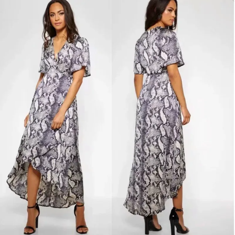 

Chiffon Floral Dress Women's Spring And Autumn Mid-length Europe And America Slimming 2019 Spring Clothing New Style French Dres