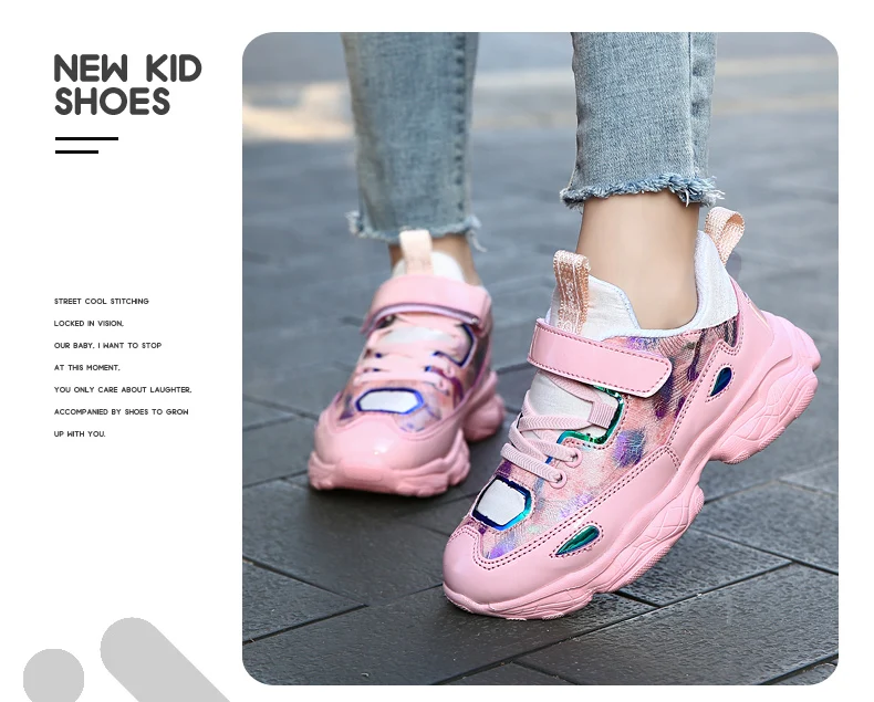 BENZELOR spring autumn fashion kids shoes children girls sneakers Casual lightweight lovely princess Sport Breathable