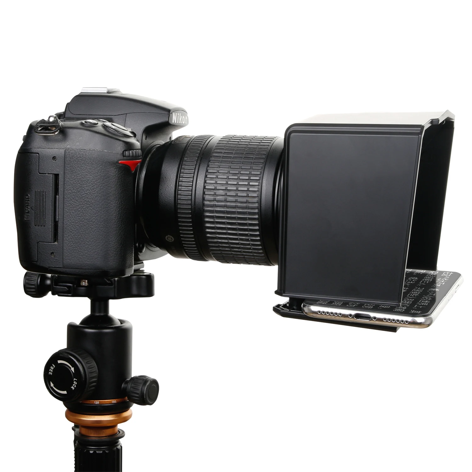 Смартфон Teleprompter для камеры Canon Nikon Sony DSLR фотостудия интервью на Youtube видео Prompter
