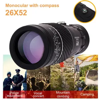 

Monocular Telescope Durable Portable Compass 26*52 Phone Camera Illumination Dual Tone Vision Lens Optics Measuring Outdoors