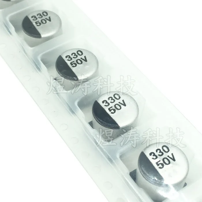 

Patch 50V330UF Dimension 10*10 Mm SMD Aluminum Electrolytic Capacitor 50V330uF 10X10 Size