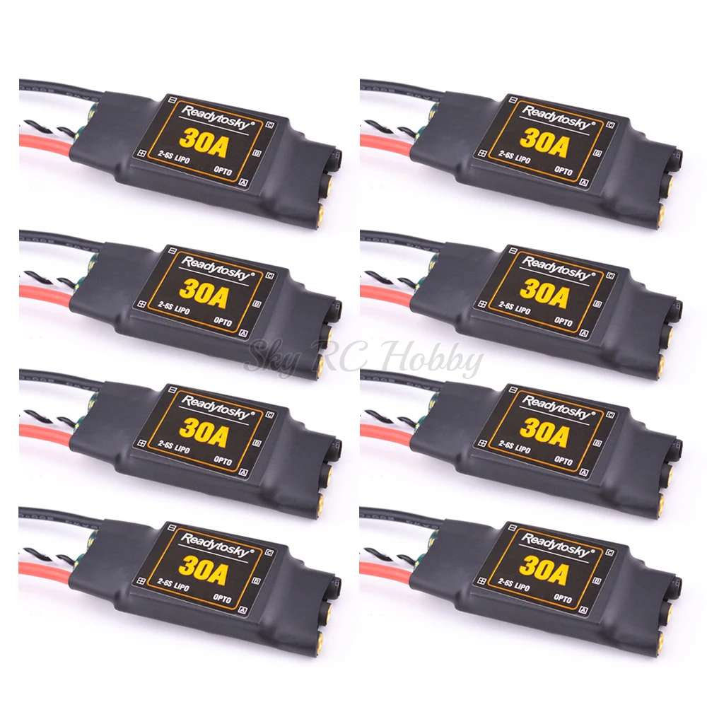 

Новый 30A 2-6S ESC OPTO электронные Скорость контроллер с 3,5 мм разъем типа "банан" для F550 S550 X500 Полетный контроллер