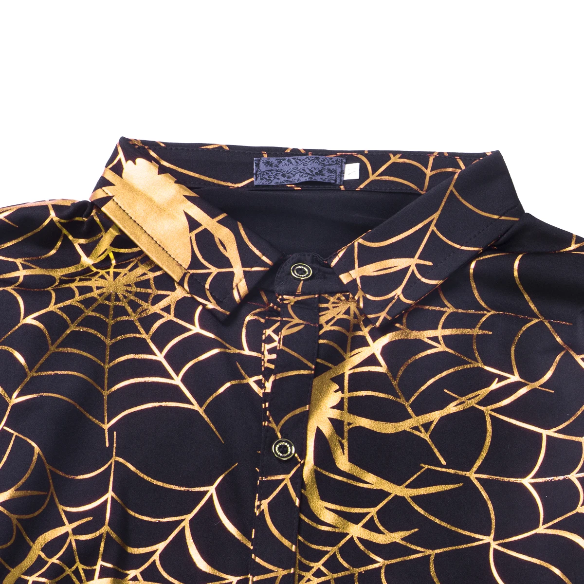 New Fashion Men Halloween Party 3D Spider Print Long Sleeve Shirt Casual Slim Fitness Tee Top Male Fit Shirts Clothes