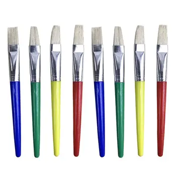 

16 Pieces Large Paint Brushes with Painting Tray for Children's Assorted Color B95C