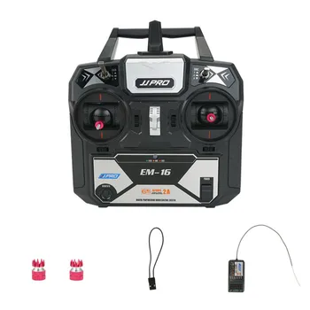 

JJRC JJPRO EM-16 2.4GHz 6CH AFHDS 2A Mode 2 RC Remote Controller Transmitter w/ Receiver for P175 RC FPV Racing Drone Parts
