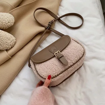 

Vintage Small Crossbody Bags for Women 2020 Winter Trend Shoulder Handbags Women's Branded Trending Luxury Warm Hand Bag