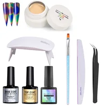 8 pçs/set Nail Art Design Manicure Venalisa Temperatura de Cor Polonês Gel UV Unhas de Gel Laca Polonês Varnishs com Secador De Unha(China)