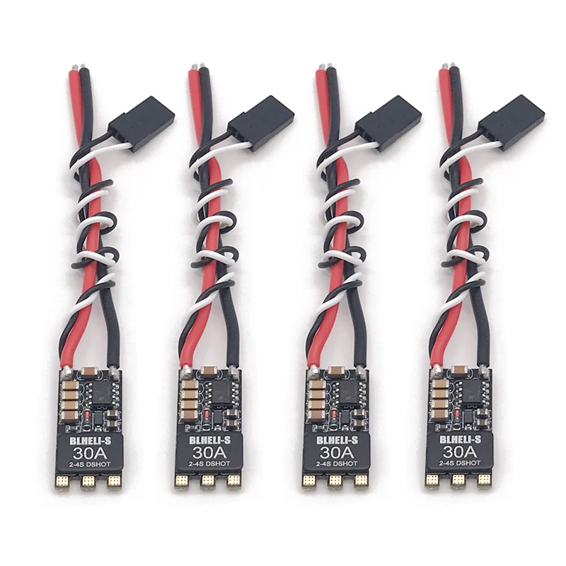 

New BLheli-s 30A Brushless ESC 2-4S Lipo ESC Supports Damped mode Oneshot125 For RC FPV Racing Drone Multirotor Part DIY Accs