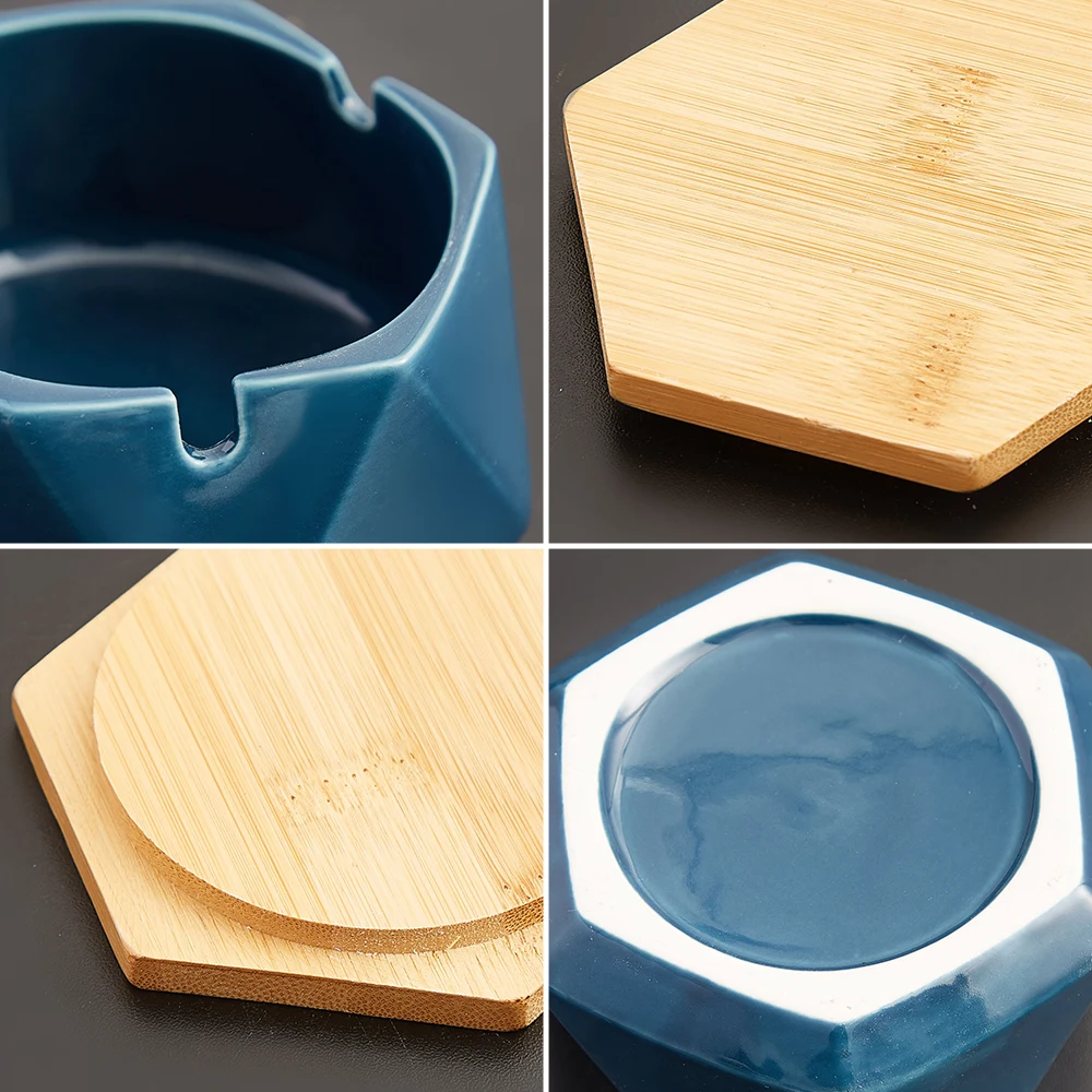 Ashtrays with Lids Gift for Boyfriend Portable Creative Ashtray Pocket Outdoor Ash Tray Mini Ashtray Ceramic