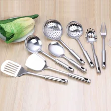 Nine beads ручка Изолированная нержавеющая сталь кухонная утварь горшок Ladel Толстая жаростойкая посуда набор производителей Dir