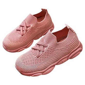 

Children Casual Shoes Baby Boys Girls Breathable Anti-Slip Shoes Sneakers Toddler Soft Soled Comfortable Shoe Elastic Sneakers