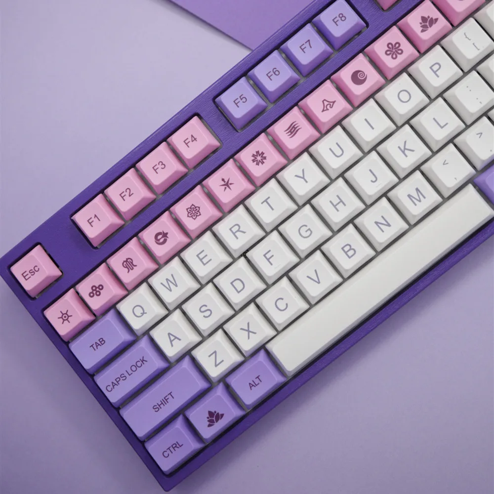 DSA XDA HANA Keycap PBT поверхности красящая лента для возгонки Keycaps Xda Sakura|Аксессуары мышей