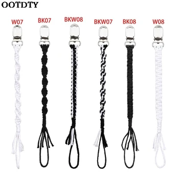 

Vintage Cotton Macrame Pacifier Clip Braided Pacifier Chain Baby Pacifier Holder Straps Unisex Design