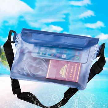 

Outdoor Transparent PVC Waterproof Waist Bag Purse Mobile Phone Waterproof Bag Solid Color Large Drifting Package Accessories