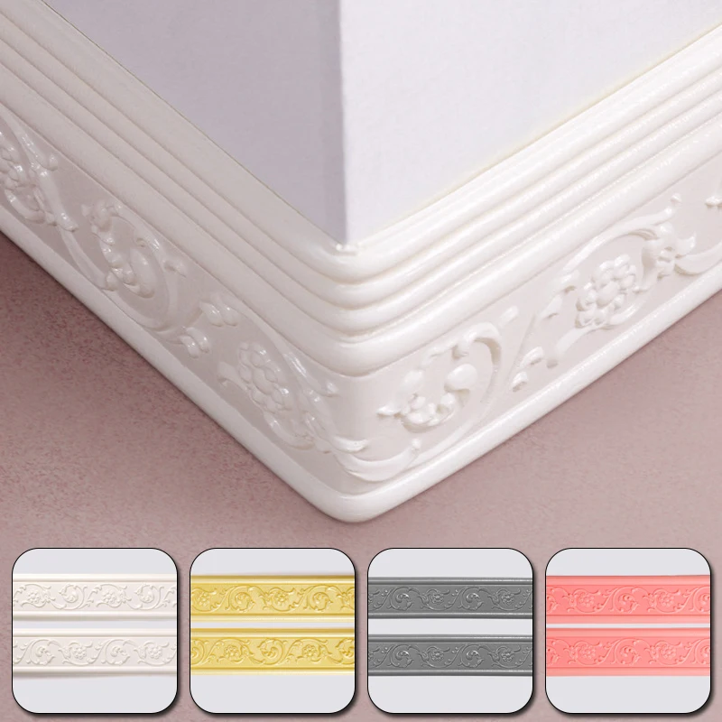 White Embossed Wallpaper Border