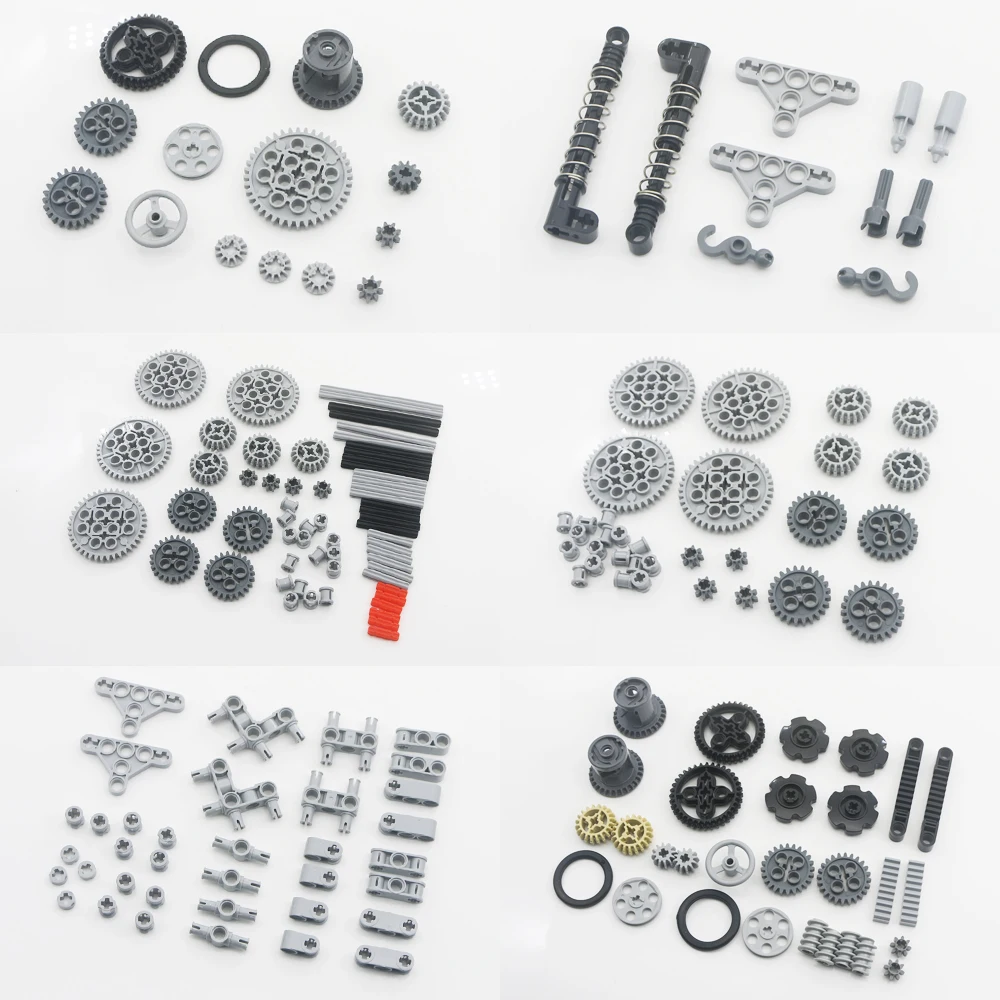 Technical Blocks MOC Bricks Gear Axle Pin Connector Wheels Chain Link Car Truck Accessory Replace Parts Set Compatible | Игрушки и хобби