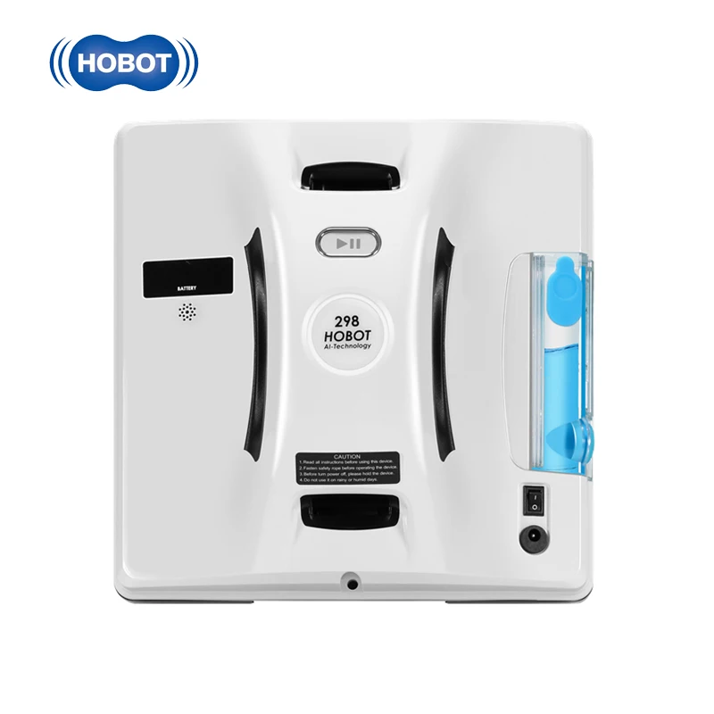 får tjære Svarende til Original HOBOT 298 Smart Window Cleaner Robot Automatic Remote/APP Control  Ultrasonic Water Spray 6KG Powerful Suction Household - AliExpress