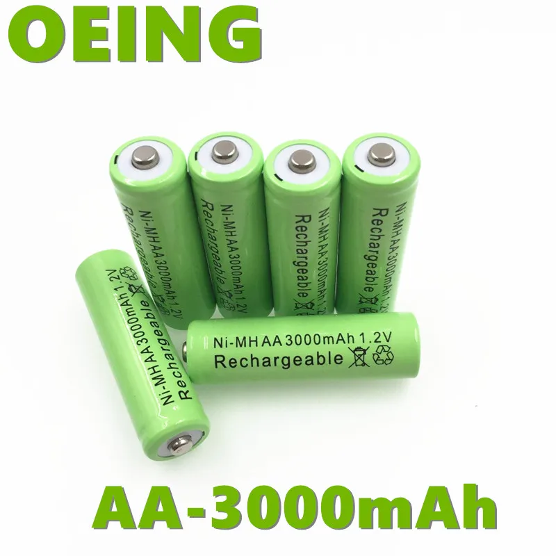 NEWEST AA 1.2V 3000mAh NiMH Rechargeable Batteries Green Battery Garden Solar Lamp LED Flashlight Lantern Torch | Электроника