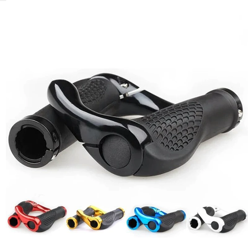 Bicycle Grip Handlebar End Cap Aluminium Alloy Lock Mountain Handle Bar Trek Bike Anti-skid Rubber Skid-proof Grips | Спорт и