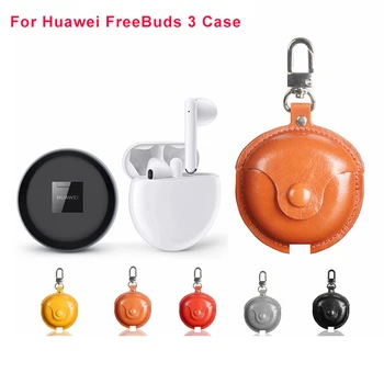 

For Huawei FreeBuds 3 Case PU Leather Protective Cover For Huawei FreeBuds 3 True Earphones Storage Case Protection Accessories