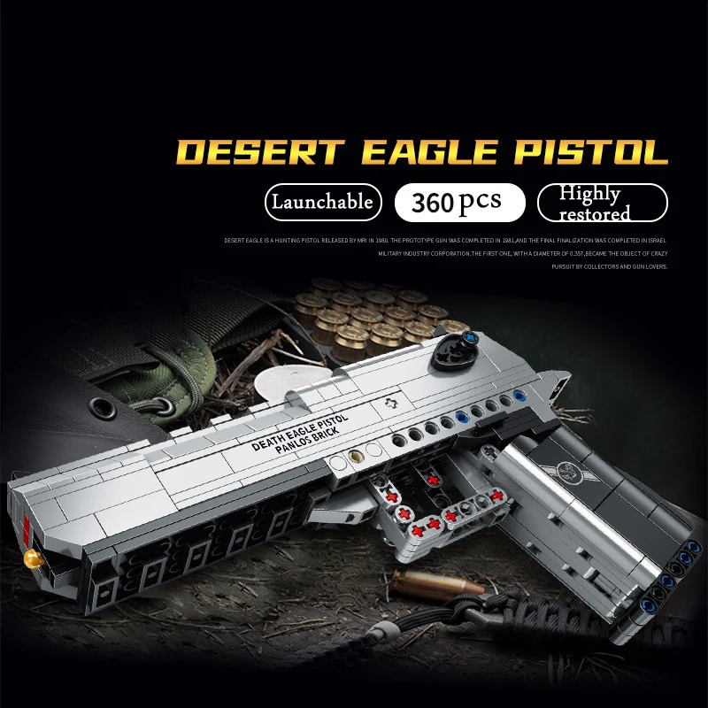 Пистолет Desert Eagle военный пистолет Вторая мировая война имитация стрельбы игрушка