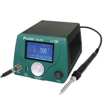

Pro'skit 90W LCD Digital Display Intelligent Temperature Control Soldering Station Anti-Static Thermostat Soldering Iron Welding