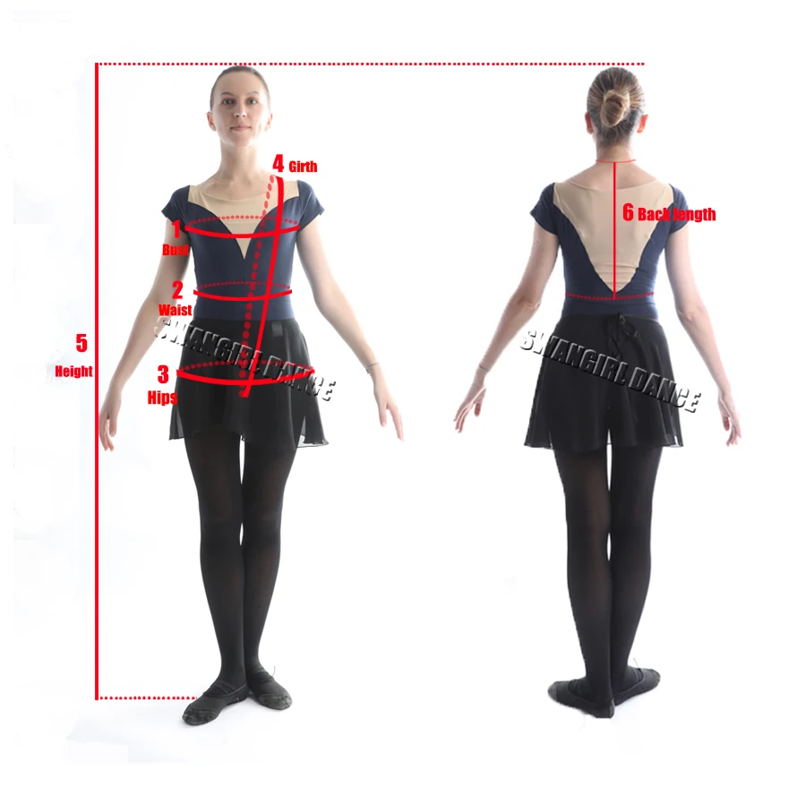 measurement method for tutu