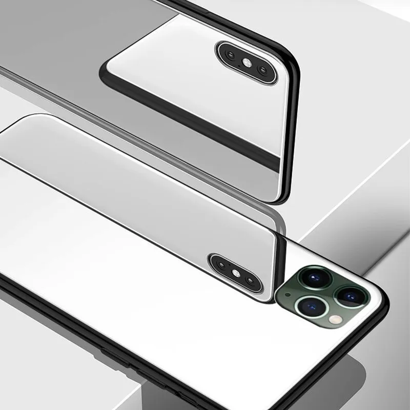 Модный зеркальный чехол для макияжа из ТПУ iPhone 11 Pro XS Max Xr 6 6s 7 8 plus pro max защитный на