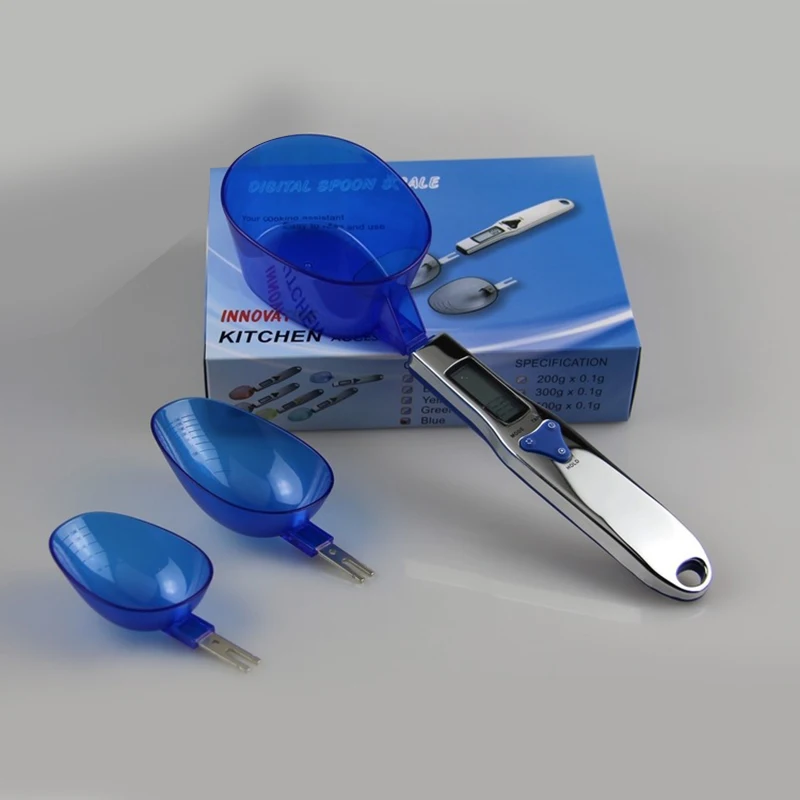 

Measuring Digital Scale Spoon LCD Display Kitchen Spoon Scale 500g/0.1g Electronic Spoon Scales with 3 Detachable Spoons
