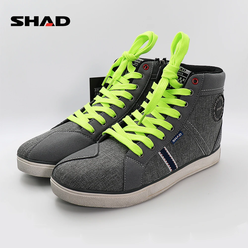 SHAD Botas de Moto transpirables para hombre y mujer, zapatos de motorista, calzado informal para Carreras de Calle, deportes al aire libre|Botas de motocicleta| AliExpress