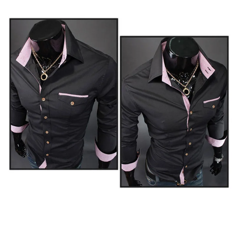 Plus Size Mens Shirts Casual Slim Fit Smart Casual Solid Single Breasted Vintage Shirt Autumn Office 1 Plus Size Mens Shirts Casual Slim Fit Smart Casual Solid Single Breasted Vintage Shirt Autumn Office 5