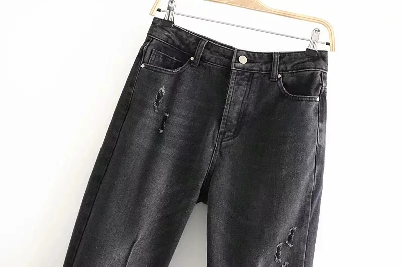 Koop Verdorde Vintage Mom Jeans Vrouw Hoge Taille Jeans Rechte Patchwork Naaigaren Jeans Voor Vrouwen Boyfriend Jeans Jumpsuits