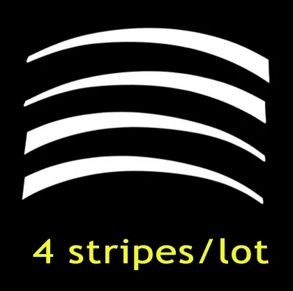 lines Наклейки для автомобильных шин, наклейки для тюнинга автомобиля, 3D логотип, универсальные перманентные наклейки для шин, комплекты колес, этикетки, сделай сам, Стайлинг - Название цвета: lines