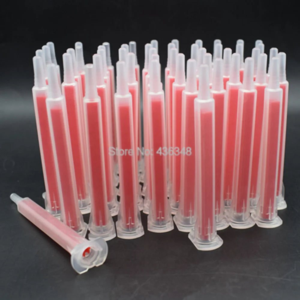

50pcs 1:1 1:2 Adhesive Static Mixer Epoxy Resin Mixing Nozzles 2-part