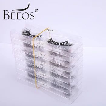 

Beeos Wholesale 10/30/50 Pairs 3D Faux Mink Lashes Natural Soft False Eyelashes For Beauty Makeup Eyelash Extension Bulk