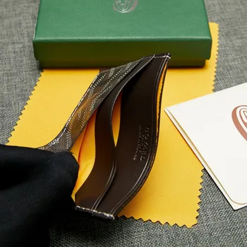 

2020 upgraded version of the running leather cowhide card case Korean version of the compact and high-end card case