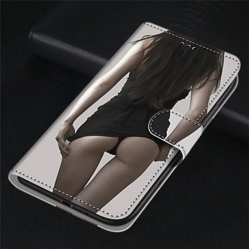 silicone cover with s pen Fashion Funny Painted Flip Cover For Samsung Galaxy A7 A6 A8 A9 2018 A5 2017 A3 2016 A9s Card Slot Wallet Leather Phone Case kawaii phone case samsung