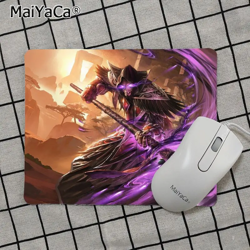 Maiya высокое качество Hearthstone прочный резиновый коврик для мыши игровой коврик для мыши - Цвет: No Lock Edge25x29cm