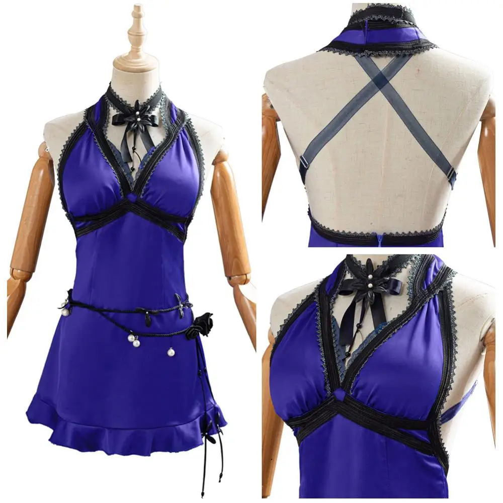 

Game Final Fantasy VII Remake Tifa Lockhart Cosplay Fantasia Costume Dress Disguise for Women Halloween Carnival Party Clothes