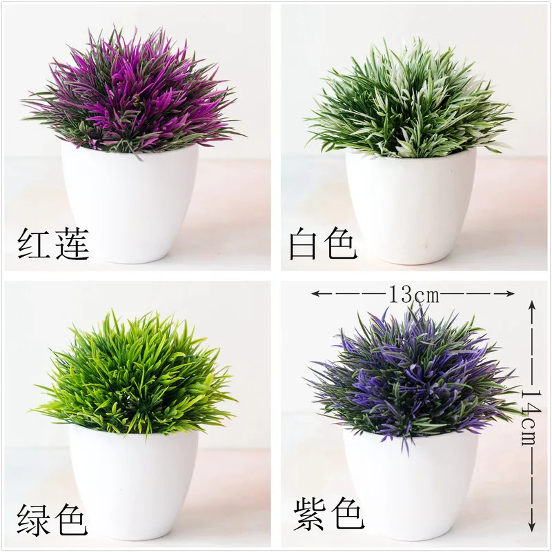 

Artificial Plants Green Bonsai Small Tree Pot Plants Fake Flower Potted Ornaments for Home Living Room Office Decoration