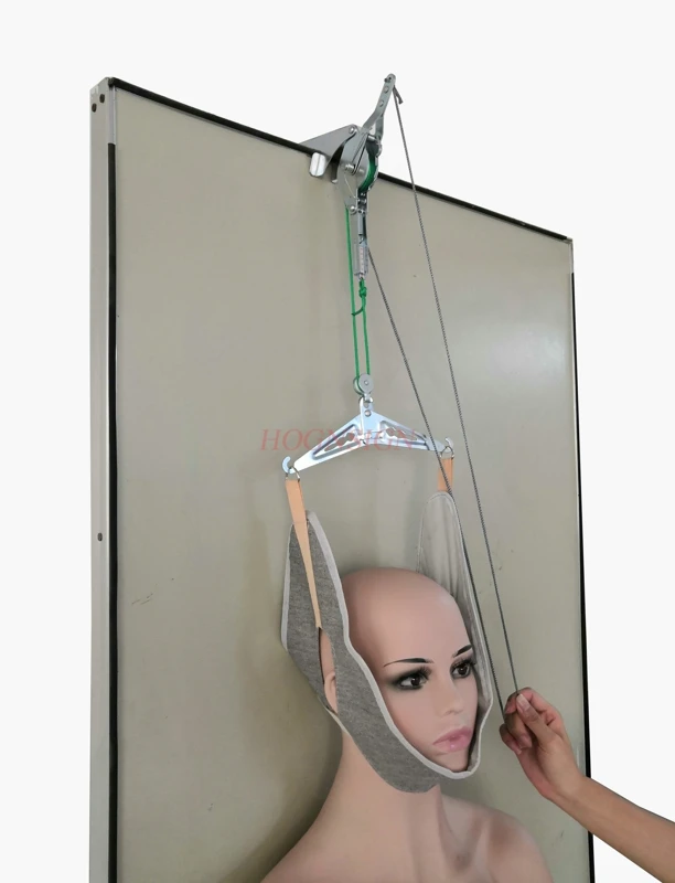 adjustable Neck traction medical cervical traction belt neck stretching device and metal bracket pull frame special hook