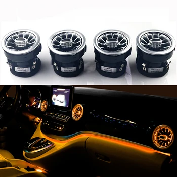 

LED Front Air Outlet For Mecedes V Class W447 Vito V250 Interior Front Console Air Condition AC Vent Outlet Turbo Style Replace