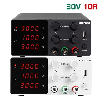 

30V 10A Laboratory Switch Adjustable Power Supply Lab Source Fonte De Bancada Voltage Regulator Fine-Tuning USB Interface