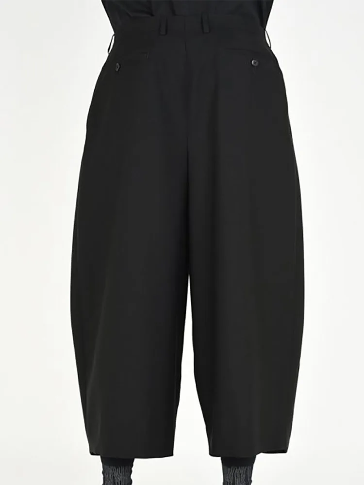 Men's Wide-Leg Pants Spring/Summer New Neutral Casual Loose Yamamoto Style Samurai Pants Casual Loose Large Size Eight Pants