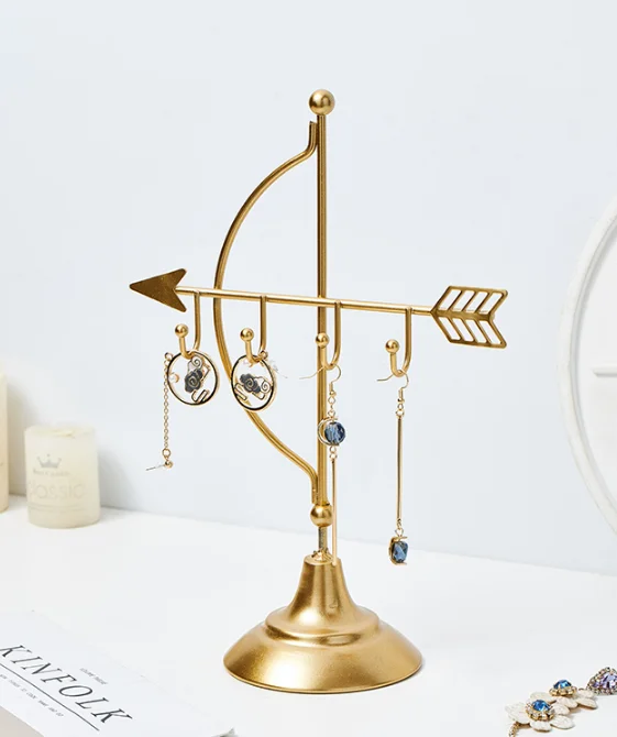 Fashion light luxury pieces creative household bedroom decorations room layout table top jewelry storage rack J05