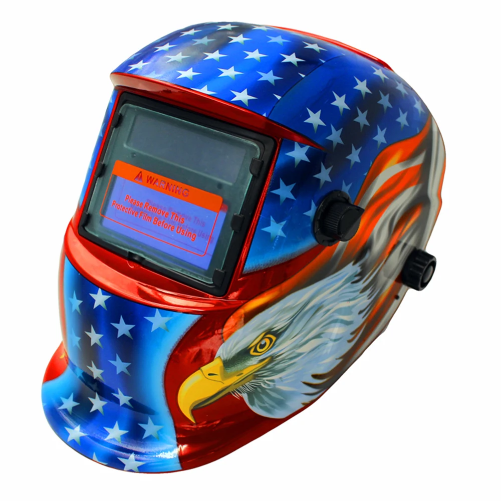 

Hot Solar Powered Welding Helmet Auto Darkening Hood Adjustable for Mig Tig Arc Welder Mask Electric Welding Mask