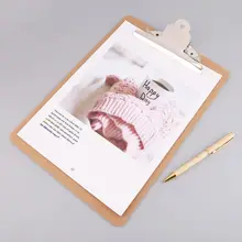 Портативный A4/A5 деревянный зажим для письма, файл, картон с батарейным зажимом для офиса, школы, канцелярские принадлежности